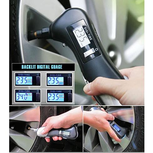 Digital Tire Pressure Gauge and Multi-Tool